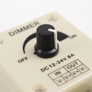 GL-SWTH10001 Dc 12V-24V Pwm Led Dimmer rotante 8A 24W-48W regolatore di luminosità regolabile per Cob Smd Led striscia di luce - Product Image 2