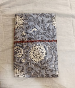 Atacado Mão Bloco Impresso Capa De Tecido Notebook Com Cordas Laço & Handmade Diário De Papel Crianças Escritório Jornal Use Notebook