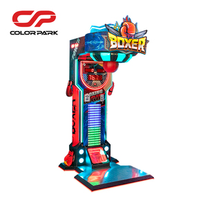 Parque colorido Popular Arcade equipamentos Novo Soco Força Teste Boxe Treinamento Coin operado Boxing máquina de jogo