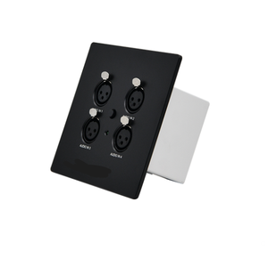 4-channel Wall-mounted Audio <strong>Input</strong> Panel with 4-channel Balanced Microphone <strong>Input</strong> - Product Image 1