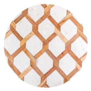 Coasters de madeira clássicos com noz esculpida padrão para cada ocasião-Circular & retangular Mats & Pads
