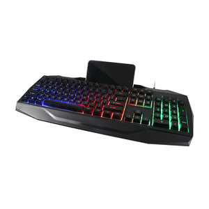 OEM-teclado de ordenador con cable RGB de 104 teclas, teclado de Gaming con membrana de sensación táctil - Product Image 5