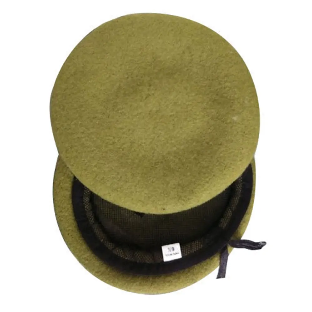 Nouvelle arrivée 2023 Logo personnalisé 100% marron laine béret chapeau unisexe vente en gros populaire béret confortable chapeaux de sécurité