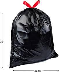 Fabrika yapımı tek kullanımlık 35L 60L 120L 240L plastik çöp torbaları düz kolu Starseal çöp torbaları Vietnam fabrika - Product Image 5