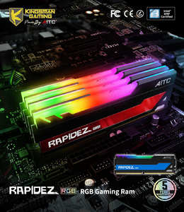 [KINGSMAN GAMING] 8GB RAM DDR4-Speicher 3600MHz mit RGB-LED für Gaming-PC - Product Image 3