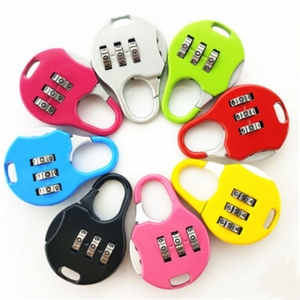 YH1672 Mini 3 quadrante cifra codice numero Password combinazione lucchetto in lega di zinco antifurto bagaglio sicuro per il viaggio e uso in palestra - Product Image 4
