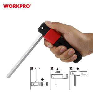 WORKPRO 9PC Long Arm Hex <strong>Key</strong> Set Allen Wrench Set With T-Handle and Metric Long Arm Ball End Hex <strong>Key</strong>