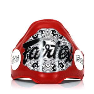 Giá bán buôn Fairtex bụng Pad Muay Thái đấm bốc chất lượng hàng đầu da tùy chỉnh Fairtex Logo Trọng lượng nhẹ vệ sĩ bụng bảo vệ - Product Image 3