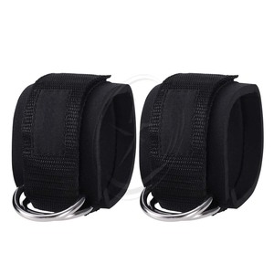 Cable Machines Leg Exercises with Carry <strong>Bag</strong> (Black) <strong>Ankle</strong> 2pcs Sport <strong>Ankle</strong> Straps Padded D-ring <strong>Ankle</strong> Cuffs for Gym Workouts - Product Image 1