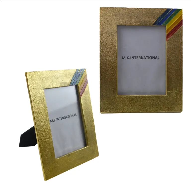 Metal Photo Frames Colored Finishing LGBTQ Theme Classic Look Design Photo Frame Albums and Frame Accessories