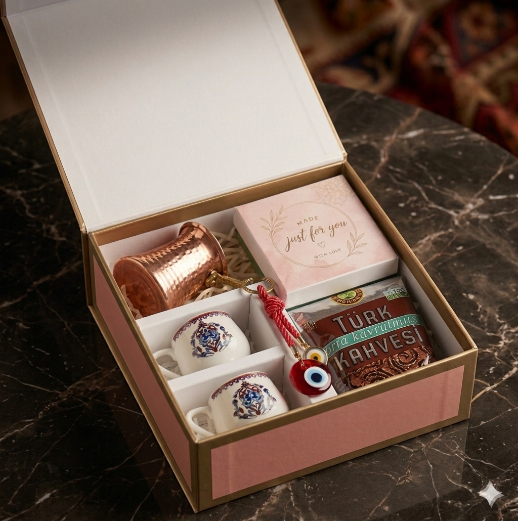 Coffret cadeau de café turc de luxe