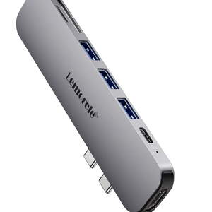 TC52 7 en 2 Entrada Dual Tipo C a 4K 30Hz HDMI 3,0 Estación de acoplamiento Hub USB con 100W Tipo C PD SD TF para Mac - Product Image 1