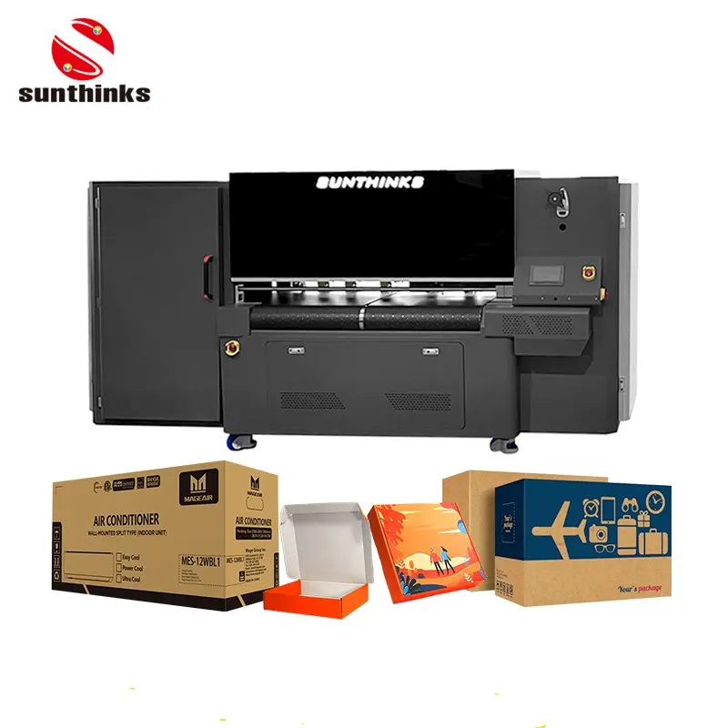 Sunthinks-Impresora digital de cartón corrugado de gran formato, máquina impresora de cartón corrugado de un solo paso, 60cm