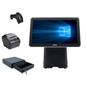 Elegante registratore di cassa Touch Screen capacitivo Windows Linux OS 10 punti bianco - Product Image 6