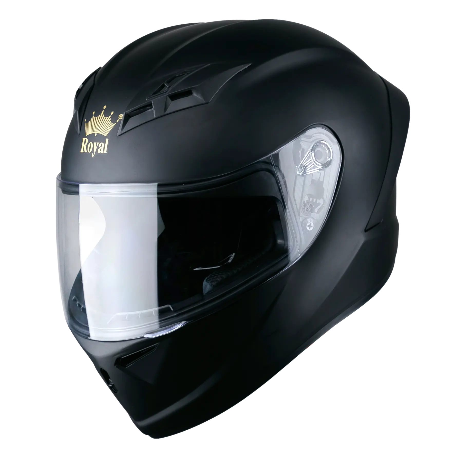 Casco de motocicleta de cara completa ROYAL de alto estándar Unstamp-Seguridad de alta calidad Buen precio-ABS avanzado con visera