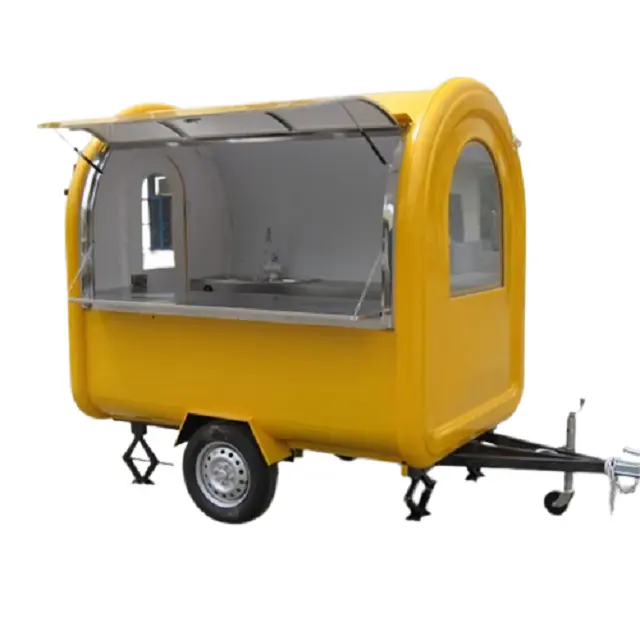 Mobil mutfak özelleştirilmiş gıda römork tam donanımlı Fast Food aracı römorklar Pizza kahve arabası