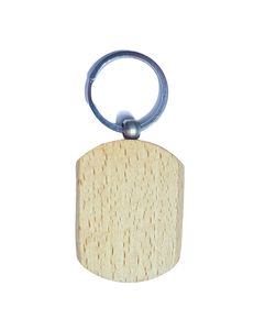 Llavero de madera número 5, llaveros de madera simples personalizados con forma de rectángulo, gancho para llave, etiqueta de llavero de Metal para regalo - Product Image 3