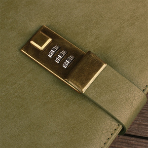 Vintage A5 diario secreto con cerradura recargable combinación contraseña digital bloqueado diario cuaderno de escritura - Product Image 5