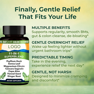 Hot Bán Mỏng Và Chất Béo Burner 11-Trong-1 15 Ngày Viên Nang Ruột Làm Sạch Detox Viên Nang Cho Hỗ Trợ Mỏng Và Sức Khỏe Đường Ruột - Product Image 2