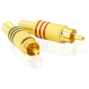 <strong>RCA</strong> Audio Plug, AV Stereo Coaxial Audio Solderless Adapter for Conversion Between Audio Device Interfaces - Product Image 2