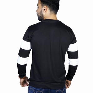 透气<span class=keywords><strong>2025</strong></span>批发高品质男士全袖t恤落肩长袖棉定制男士t恤