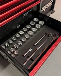 איכות מעולה הסיטונאי 13 מגירות כלי עגלה מתכת כלי חזה 4 גלגלים גליים מותאם אישית - Product Image 4