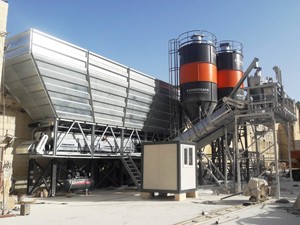 高效100立方米/h干式混凝土配料厂电气建筑湿/干搅拌机，带泵和电机使用条件 - Product Image 5