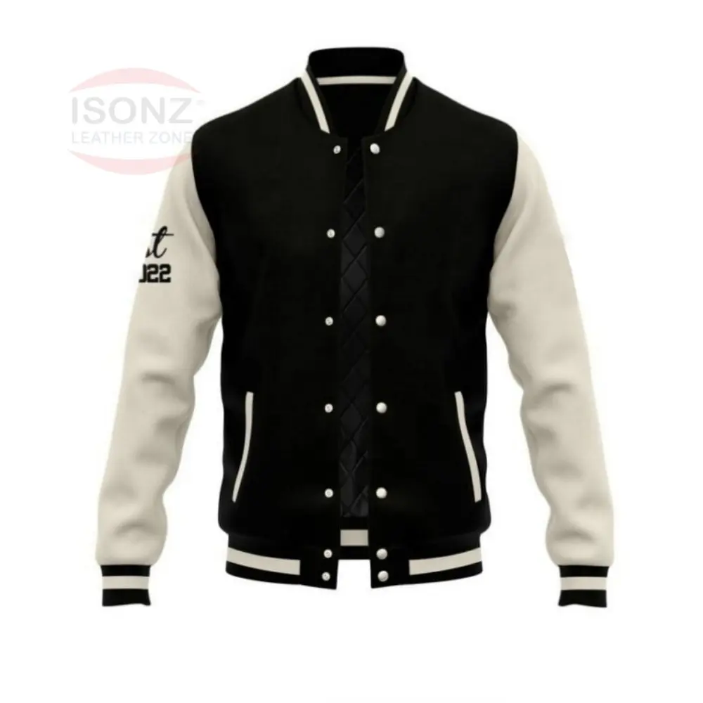 Venta al por mayor OEM personalizado invierno 100% lana Varsity chaqueta hombres 2023 Baloncesto de talla grande chaquetas de hombre Varsity chaqueta