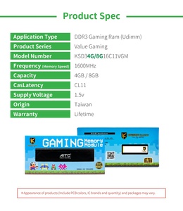 KINGSMAN GAMING ram <span class=keywords><strong>DDR3</strong></span> <span class=keywords><strong>8GB</strong></span> memoria <span class=keywords><strong>desktop</strong></span> 1600MHz