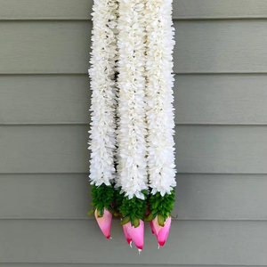 Cuerda de jazmín con brote de loto, decoración de boda, fiesta temática, Festival, función de medio Sari, cuna, ceremonia nupcial, Baby Shower - Product Image 1