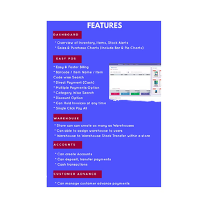 Advanced Business <strong>Software</strong> For Pos Inventory Tracking Warehouse Management And Accounting Automation With Real Time Access - Product Image 1