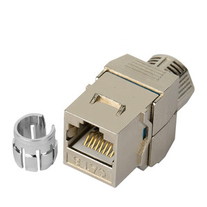 无工具RJ45 8P8C Cat6A第7类梯形插孔Utp STP网络模块Rj45梯形插孔第7类连接器 - Product Image 3