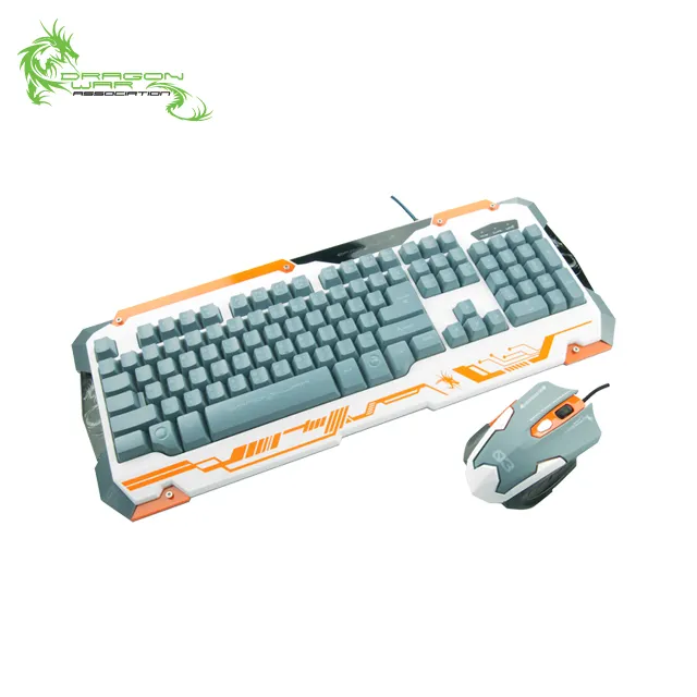 Combo Set Rainbow Backlit Mouse Fungsi Makro Pengaturan Kabel Mekanik Gaming Keyboard Mouse