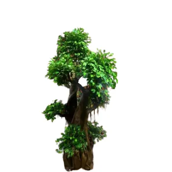 Árbol hecho a mano Faux Ficus Microcapa superventas con calidad superior para decoración al aire libre