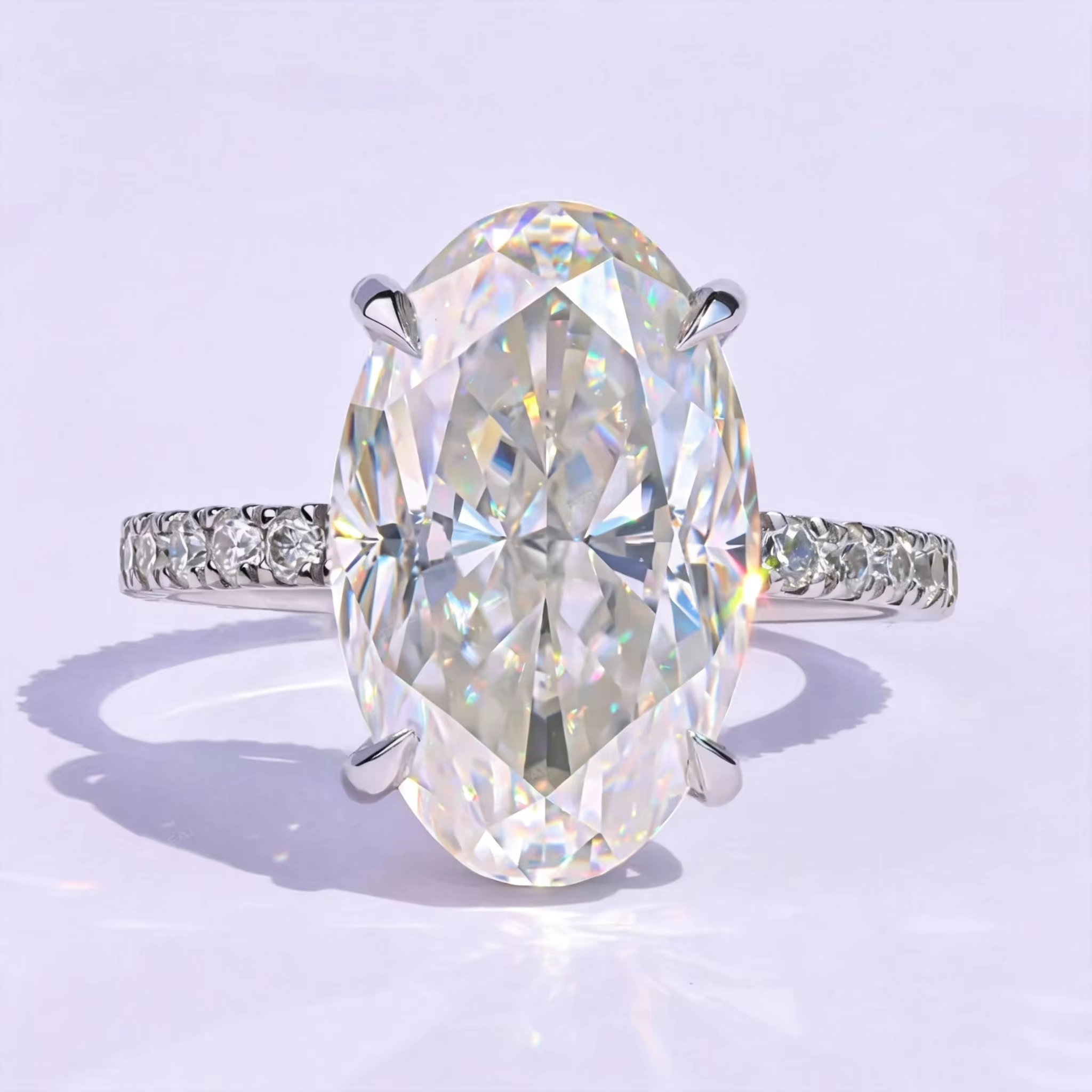 Oval Pave Ring