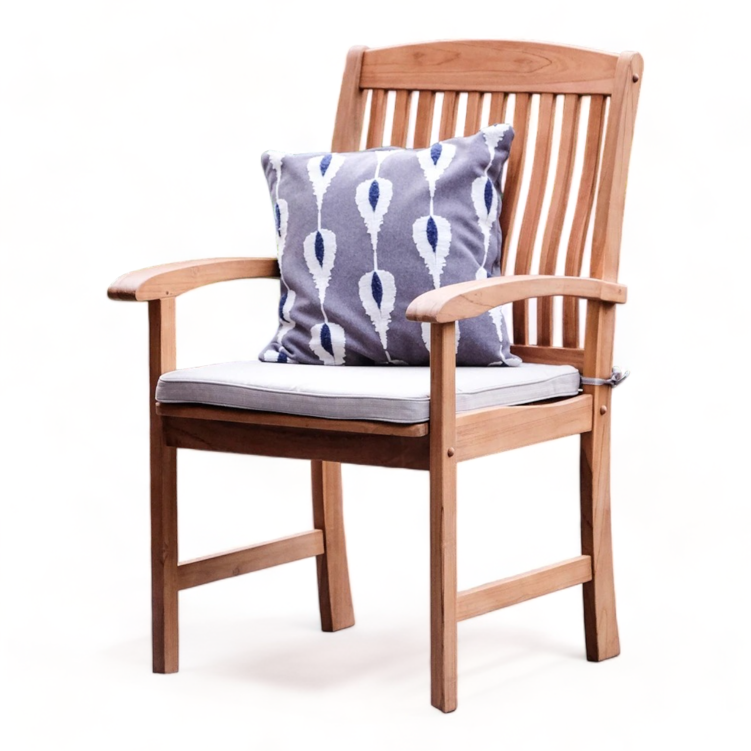 Natural Dining Arm Chair without Cushion