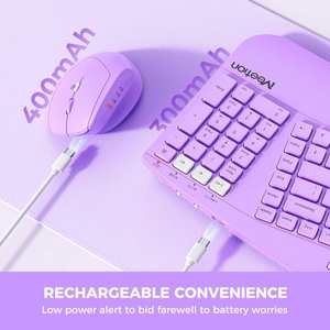 Accesorios ergonómicos para ordenador MEETION DirectorB, 121 teclas, inalámbrico, para juegos de oficina, y ratón, USB, ergonómico - Product Image 4