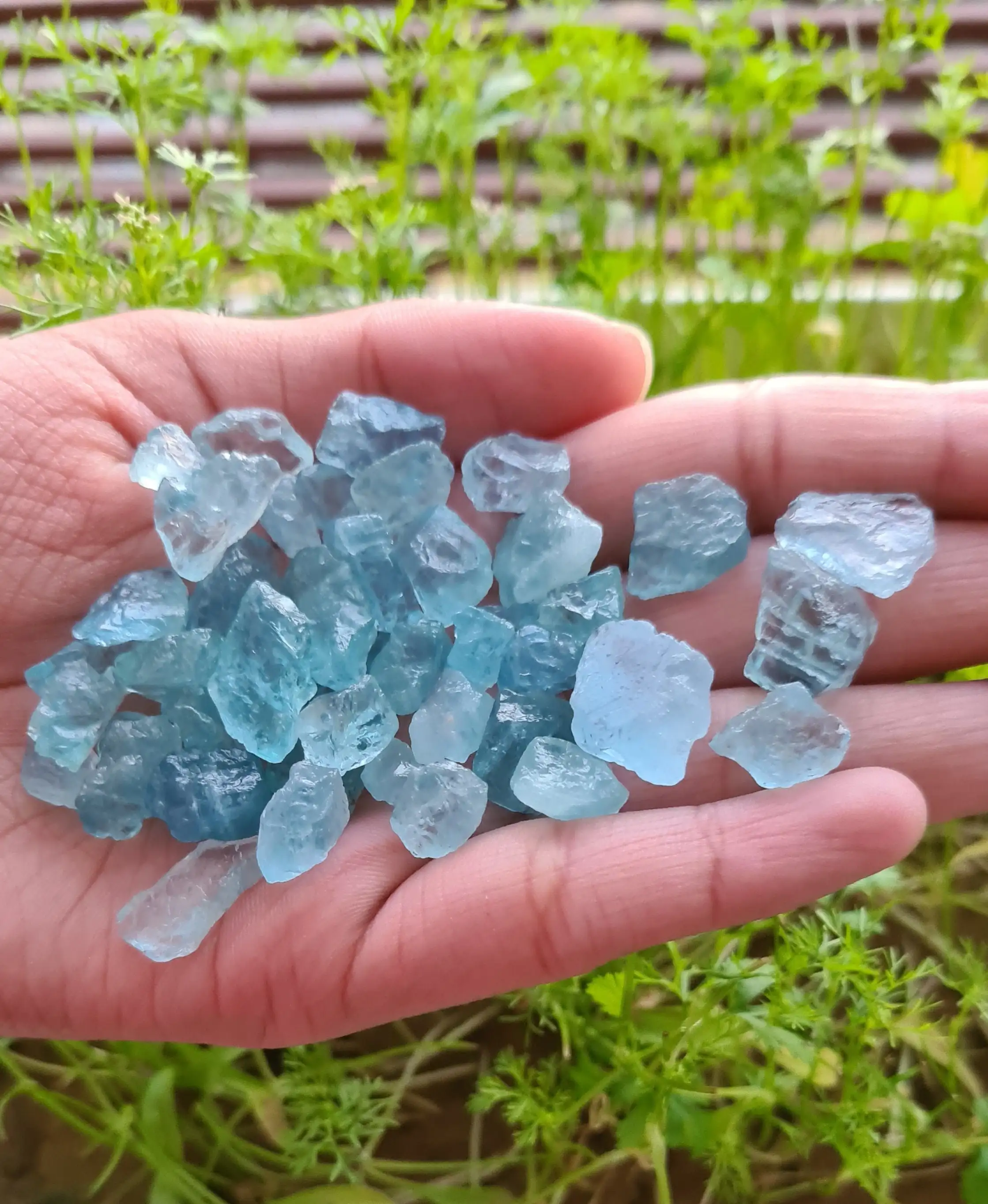 Melhor American Mix Shape Aquamarine Gemstone Solto Rough Gemstone Top Quality Bulk Order Atacadista r Jewelry Making Supply