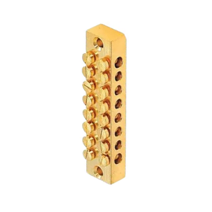 <strong>Customized</strong> Best Quality Brass Neutral Link Bar DIN Rail Power Distribution <strong>Terminal</strong> <strong>Blocks</strong> For Sale - Product Image 4