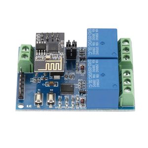 5V ESP8266 Dual Channel <strong>WiFi</strong> Relay Module IOT <strong>WiFi</strong> Wireless Relay Module Internet of Things Smart Home Phone APP Remote Switch