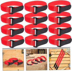 Sujetador de cinta de gestión de cables de alambre, ajustable, reutilizable, colorido, tamaño personalizado, logotipo impreso, correas de gancho y bucle, hebilla de cinturón - Product Image 5