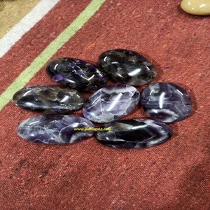 Nueva llegada Jilaniagate ágata Cuarzo Natural Palma piedra amatista cristal piedra preciosa para la curación y Reiki Idea de regalo