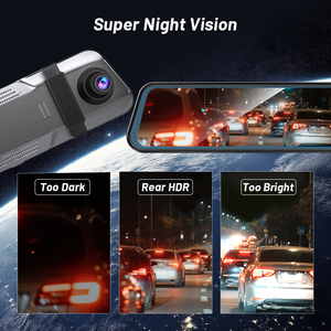 Factory OEM 4K <strong>Mirror</strong> Touchscreen Driving Recorder WiFi ADAS BSD <strong>Car</strong> Camera Front and Rear 4ch Night Vision G-<strong>Sensor</strong> Dash Cam - Product Image 4