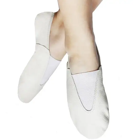 Yeni tasarım yumuşak deri sıcak satış dans jimnastik ayakkabıları