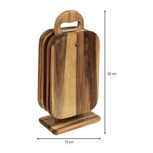 Đa năng thuận tiện Keo Gỗ thớt wiht công thức đứng công cụ nhà bếp nghiêng công thức chủ Rack hiển thị - Product Image 2