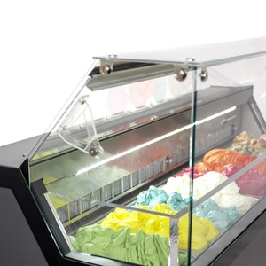 FRAMEC Top Quality Scoop Ice Cream Ice Lollies Pastry Display Fridge Refrigerator Freezer 1655 X 677 X 1190 mm 9X5 Litres