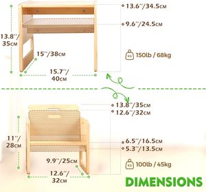 Montessori Weaning masa ve sandalye seti, yüksekliği ayarlanabilir yürümeye başlayan masa ve sandalye seti, küp çocuk masa ve sandalye - Product Image 5