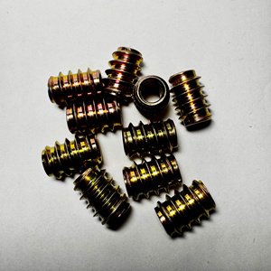 Écrou à insérer jaune zingué à dents intérieures et extérieures pour meubles en bois, écrous de connexion filetés M6 M8 M10 M12 M20 Vietnam - Product Image 2