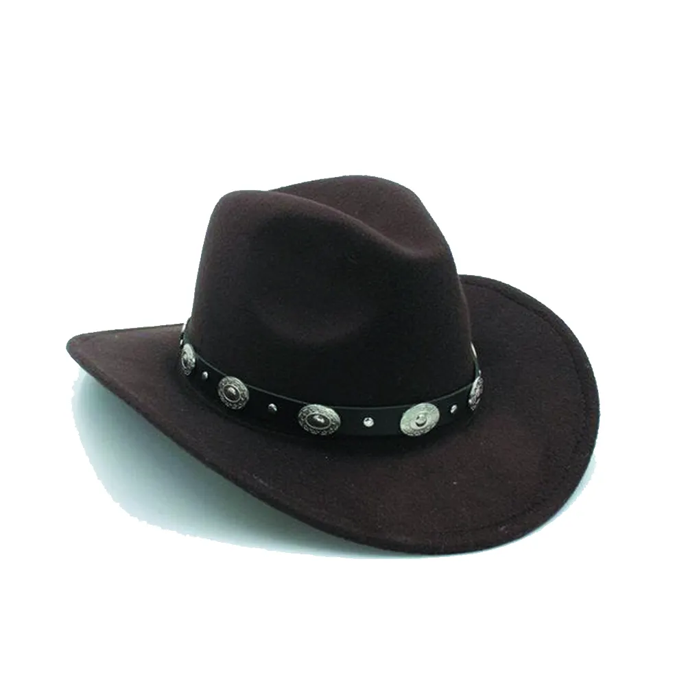 Cappello da Cowboy in vera pelle stile Vintage Crazy Cow Premium Quality Leather Design personalizzato vintage old party hats