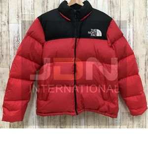 红色北脸高品质河豚夹克保暖男士北脸河豚夹克成人冬季河豚夹克